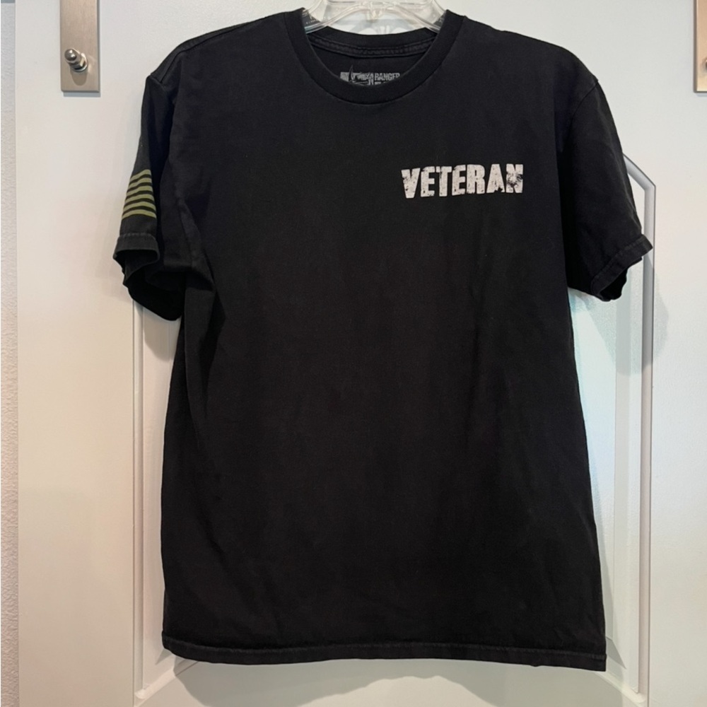 Ranger Up Black Veteran “Watch Never Ends” T-Shirt.